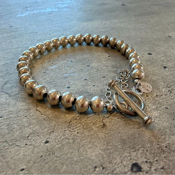 Silpada Silver Beaded Bracelet with Toggle Clasp - Picture 3 of 16